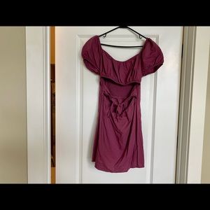 Wild Fable dress | Size L | Purple | Eyelet design | Cutout top w/ tie